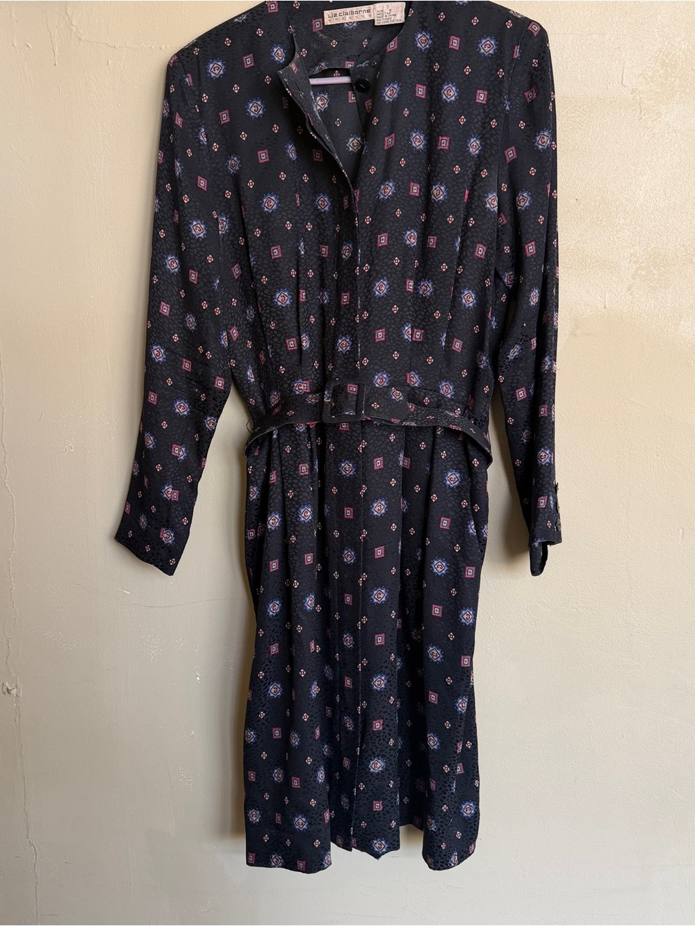 Vintage 100% Silk midi dress by Liz Claiborne